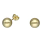 Aro esfera 8 mm de plata 925 bañados en oro 18 k - Miniatura 3