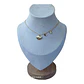 Collar familia mama 2 hijos de plata 925 bañado en oro de 18 k - Miniatura 1