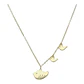 Collar familia mama 2 hijos de plata 925 bañado en oro de 18 k - Miniatura 2