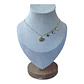 Collar familia mama 3 hijos de plata 925 bañado en oro de 18 k - Miniatura 1