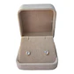 Aro circón 6 mm de plata 925 bañado en oro de 18 k - Miniatura 1