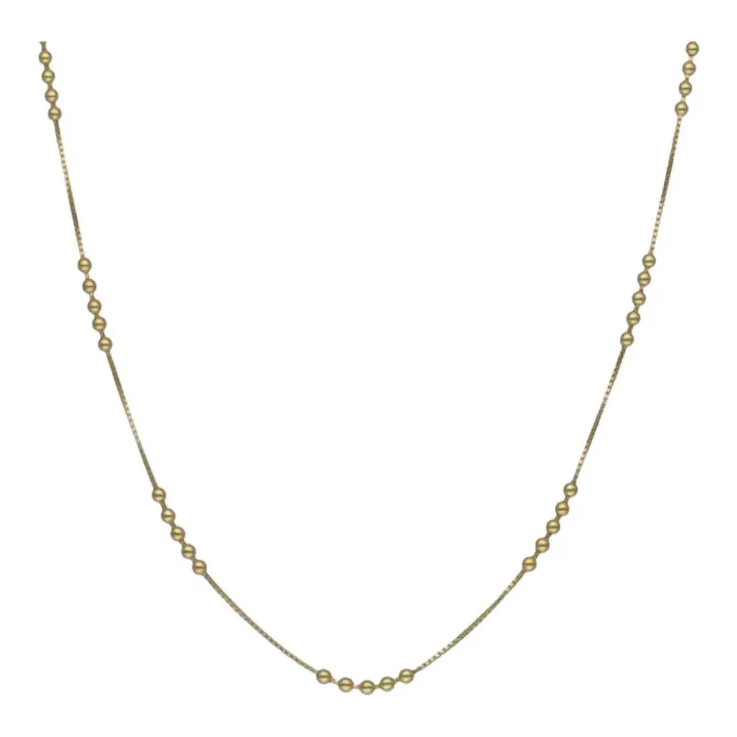 choker ajustable con esferas de plata 925 bañado en oro de 18 k 2
