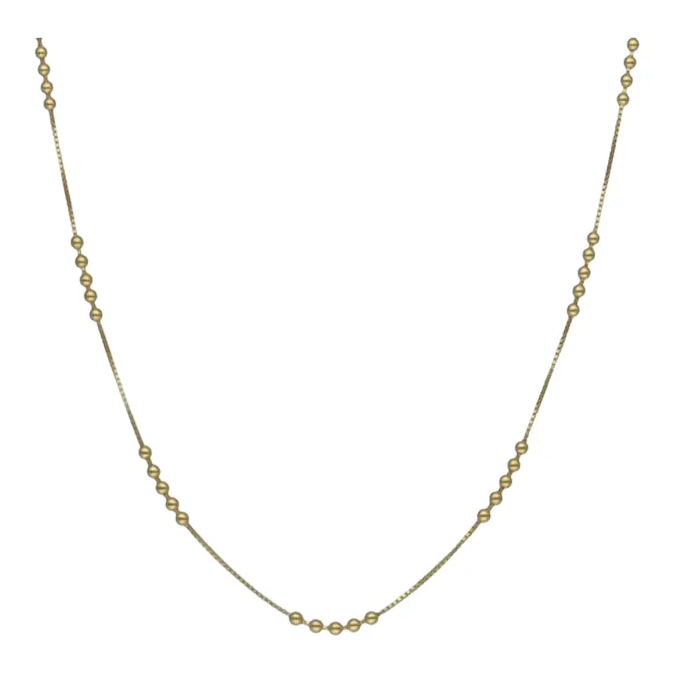 choker ajustable con esferas de plata 925 bañado en oro de 18 k 2
