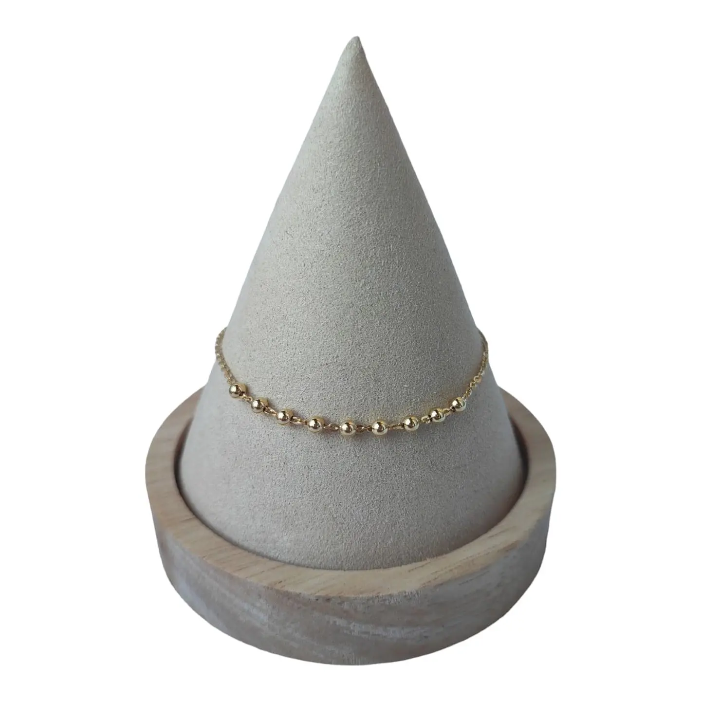 Pulsera tradicional esferas de plata 925 bañada en oro de 18 k 1