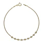Pulsera tradicional esferas de plata 925 bañada en oro de 18 k - Miniatura 2