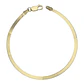 Pulsera cinta de plata 925 bañada en oro de 18 k - Miniatura 2