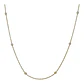 choker ajustable turbillon esferas de plata 925 bañado en oro de 18k - Miniatura 2