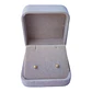 Aros esfera 4 mm de plata 925 bañada en oro de 18 k - Miniatura 1