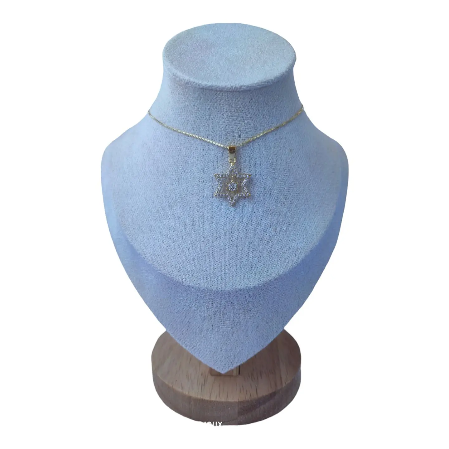 Collar estrellas circones de plata 925 bañado en oro de 18 k 1