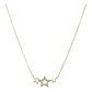 Collar estrellas circones de plata 925 bañado en oro de 18 k - Miniatura 1