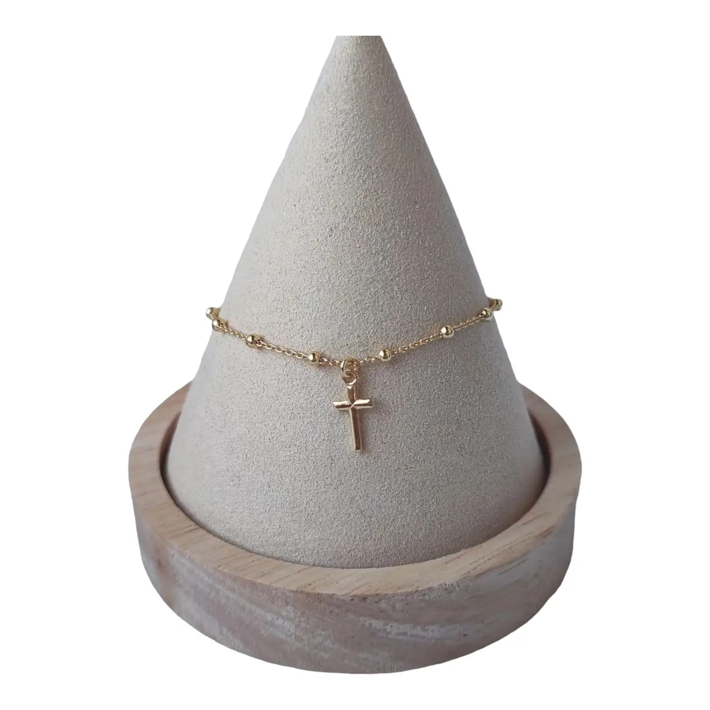 Pulsera denario de plata 925 bañada en oro de 18 k 1