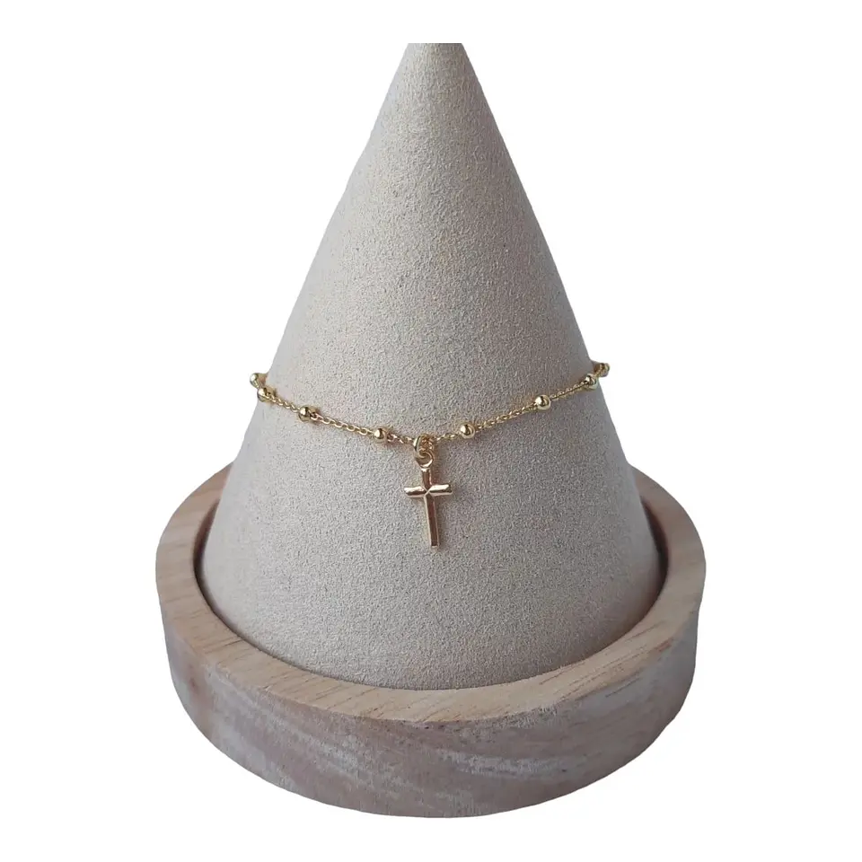 Pulsera denario de plata 925 bañada en oro de 18 k 1