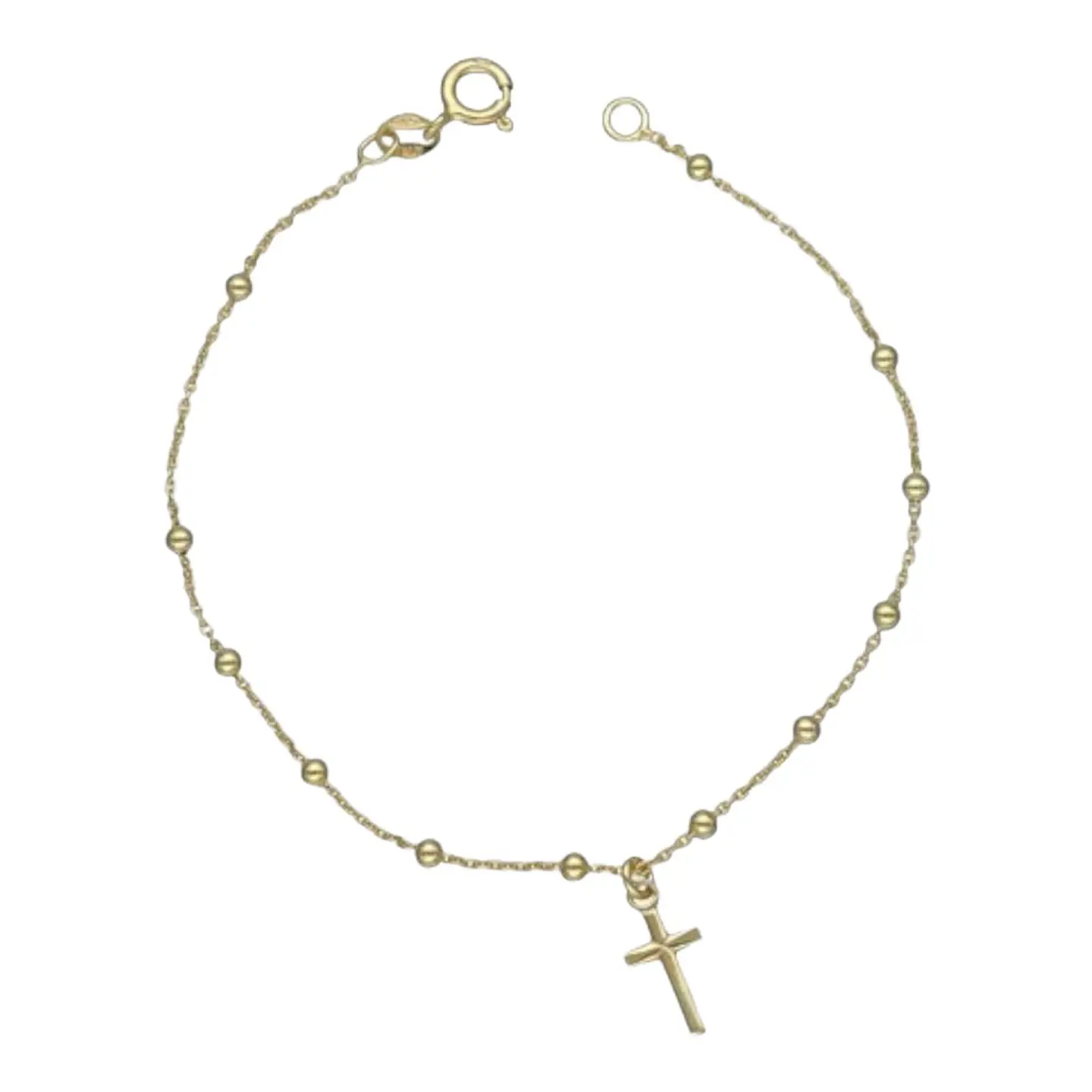 Pulsera denario de plata 925 bañada en oro de 18 k 2