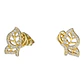 Aro mariposa circones de plata 925 bañados en oro de 18 k - Miniatura 1