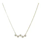 Collar estrellas circones de plata 925 bañado en oro de 18 k - Miniatura 2