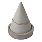 Pulsera doble Singapur de plata 925 bañada en oro de 18 k - Miniatura 1