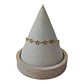 Tobillera estrellas de plata 925 bañada en oro de 18 k - Miniatura 1
