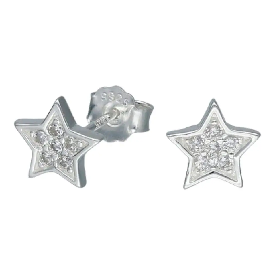 Aros estrella circones de plata 925 1