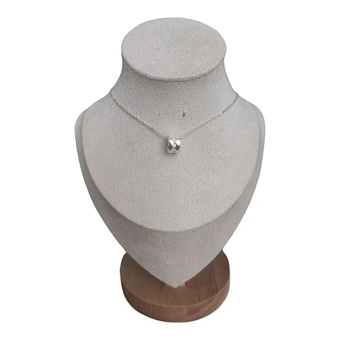 collar tunel con circones de plata s925