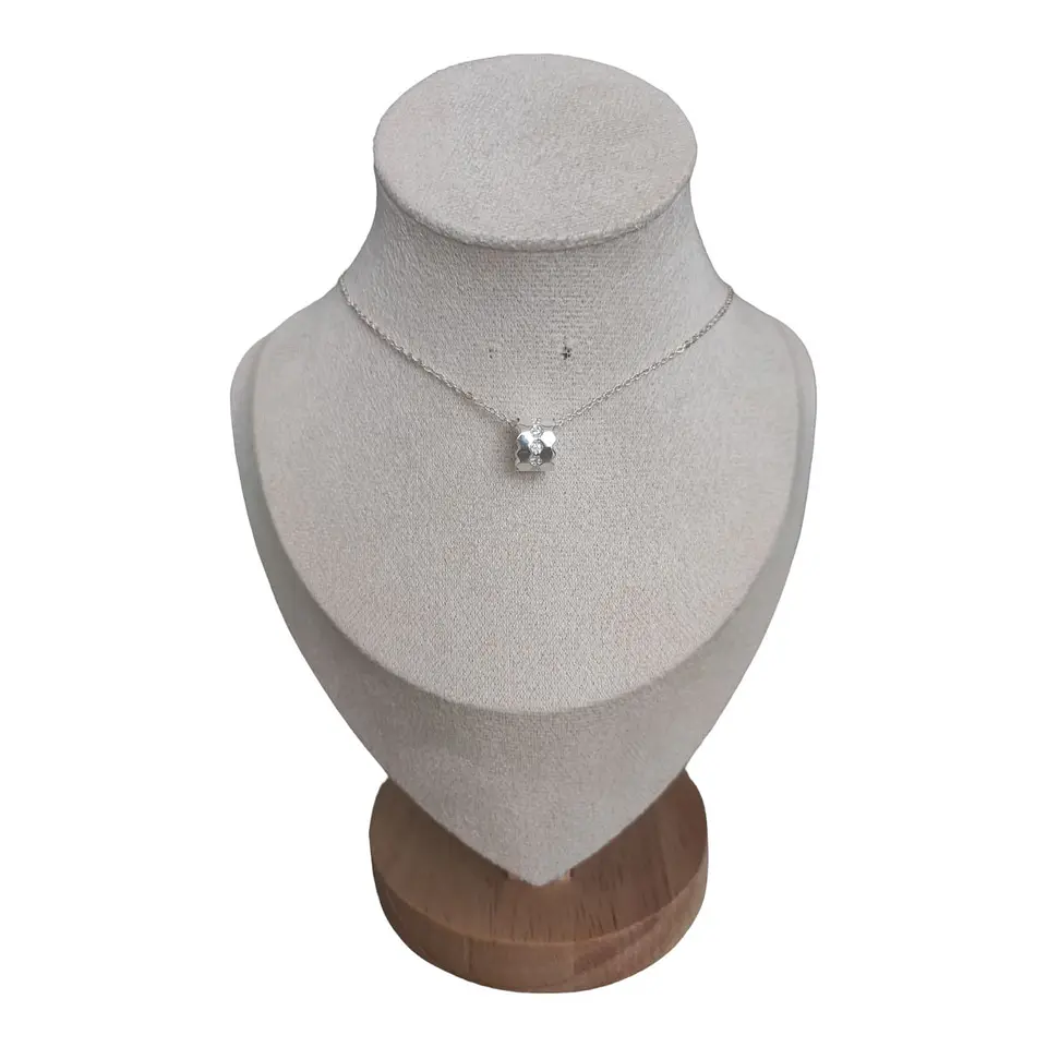 collar tunel con circones de plata s925 1