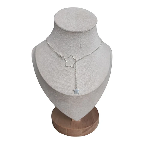 collar corbatero estrella de plata s925