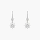 Pendientes Diamantes Pavé en Flor - Miniatura 1