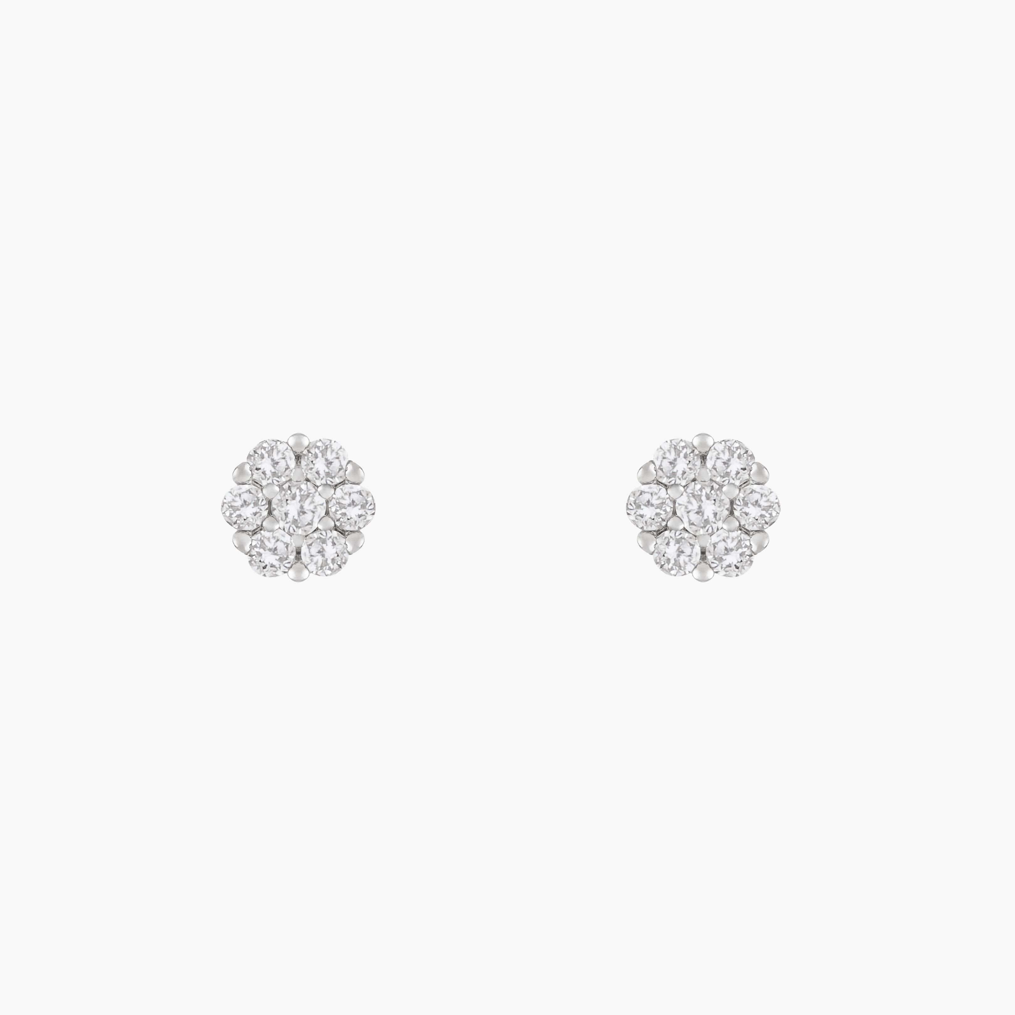 Aros Cuadrados Con Diamantes 1