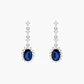 Pendientes Con Diamantes  Y Zafiro - Miniatura 1