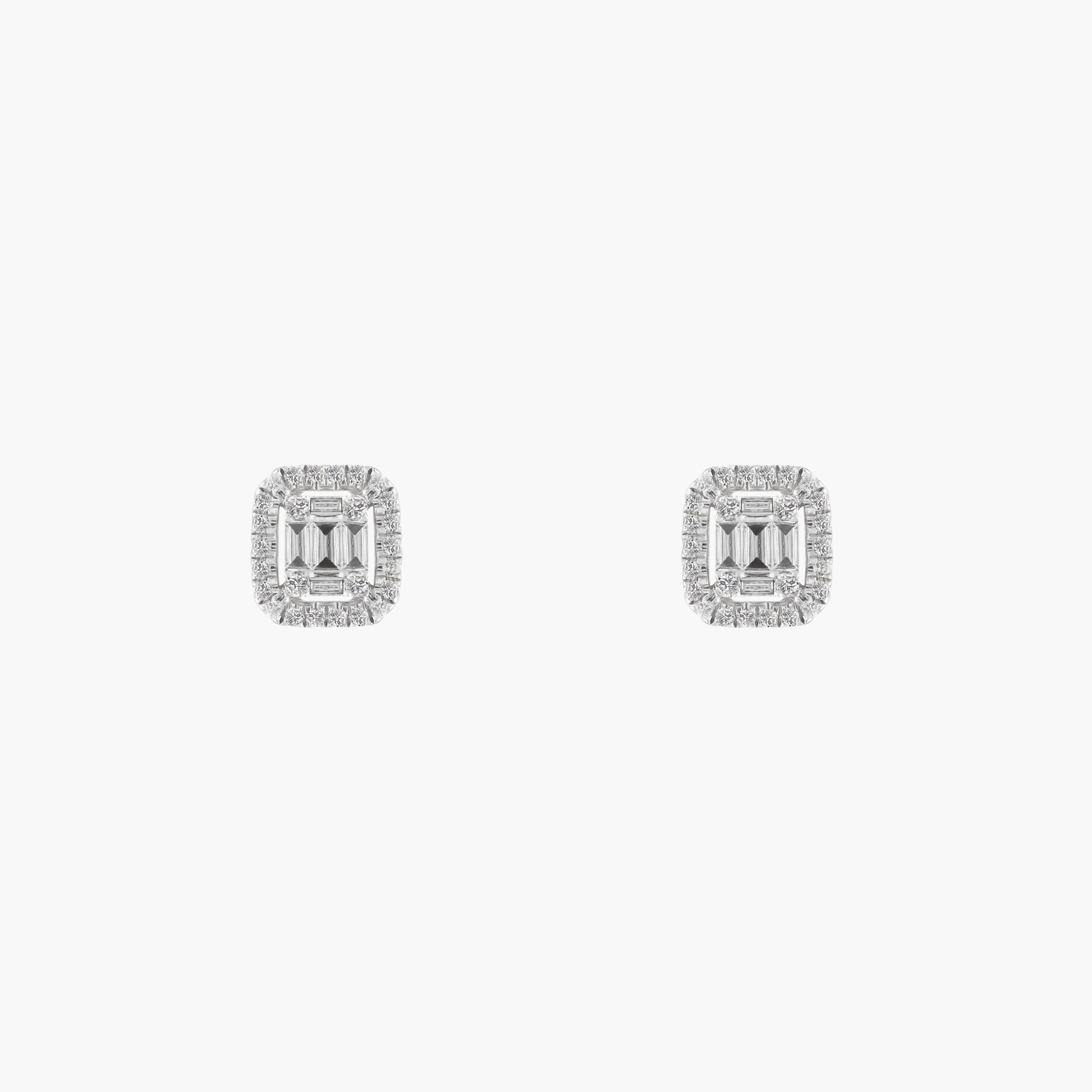 Aros  Diamantes Tipo Botton 1