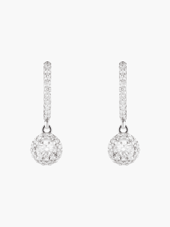 Aros en Halo De Diamantes 1