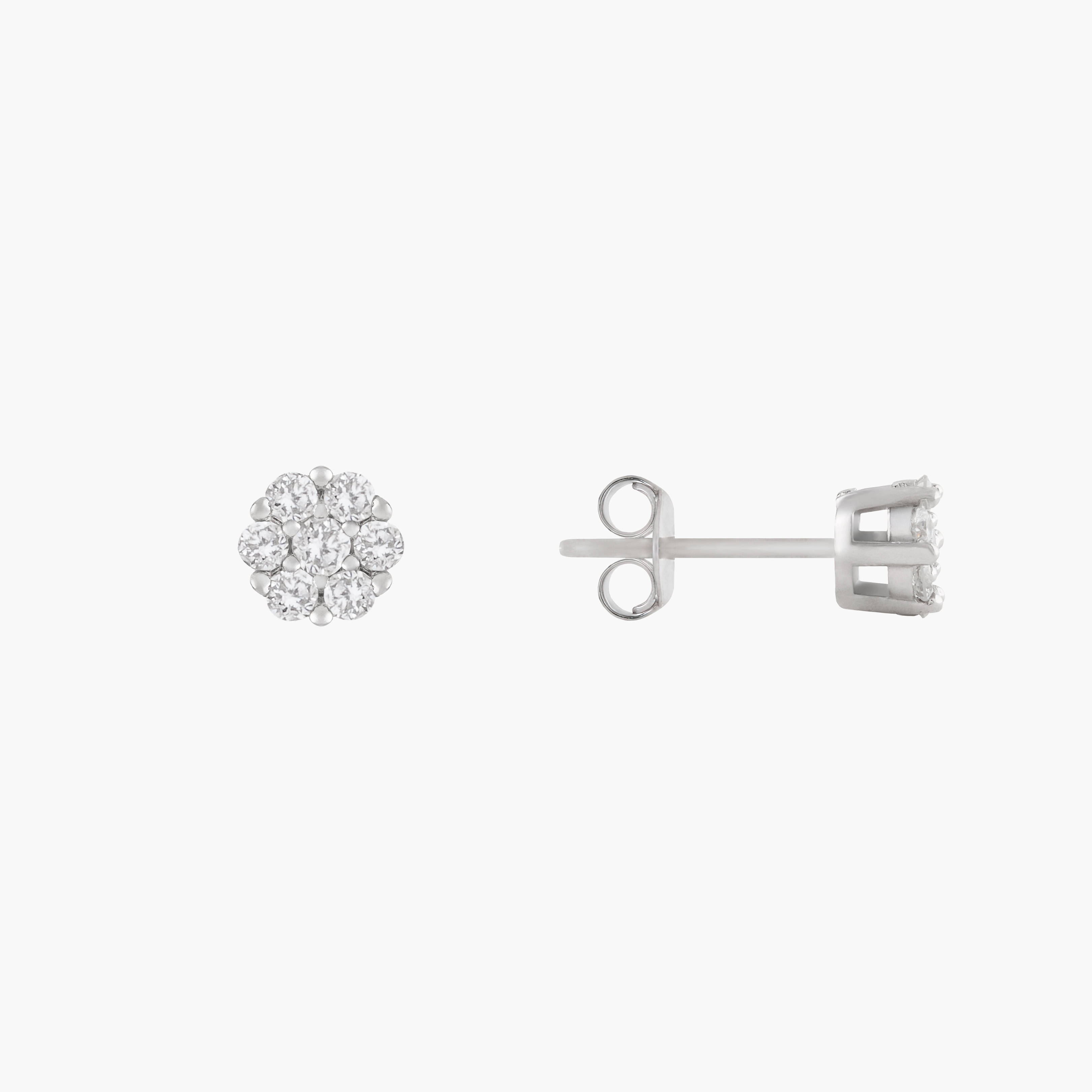 Aros Cuadrados Con Diamantes 2