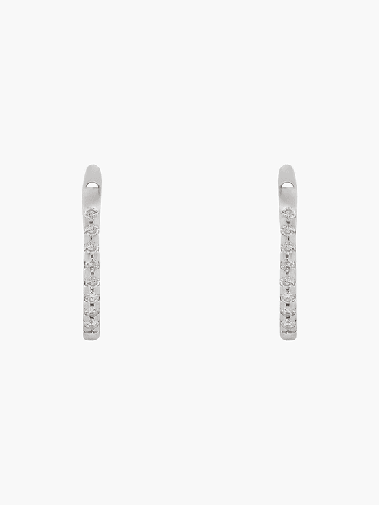 Argollas Ovalada Pettite Con Diamantes 1