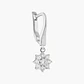 Pendientes Diamantes Pavé en Flor - Miniatura 3