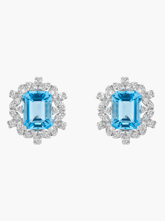 Aros Topacio Y Diamantes 1