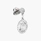 Pendientes Diamante Ovalados En Halo - Miniatura 3