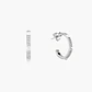 Argollas Diamante Pave Con Piramides - Miniatura 2