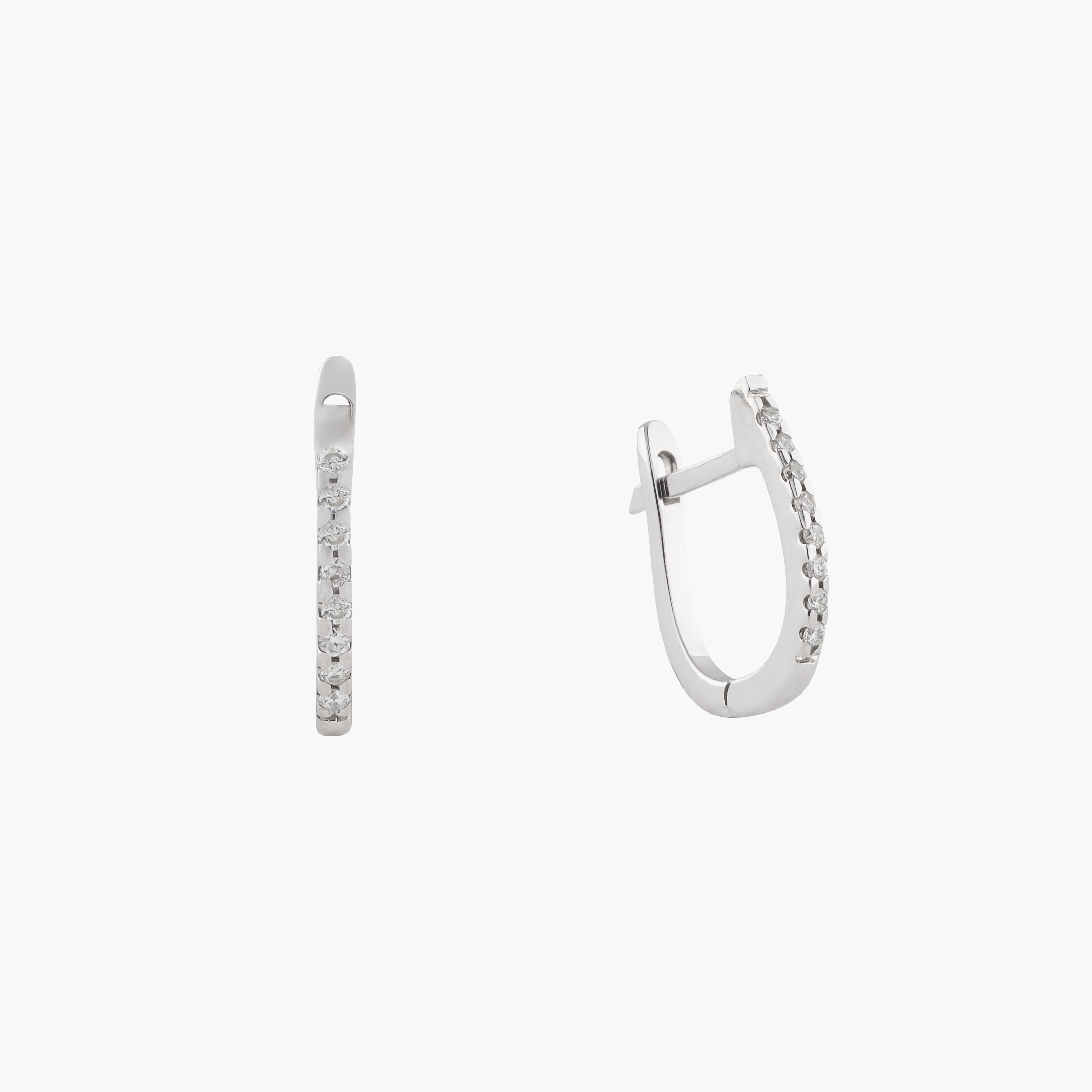 Argollas Ovalada Pettite Con Diamantes 2