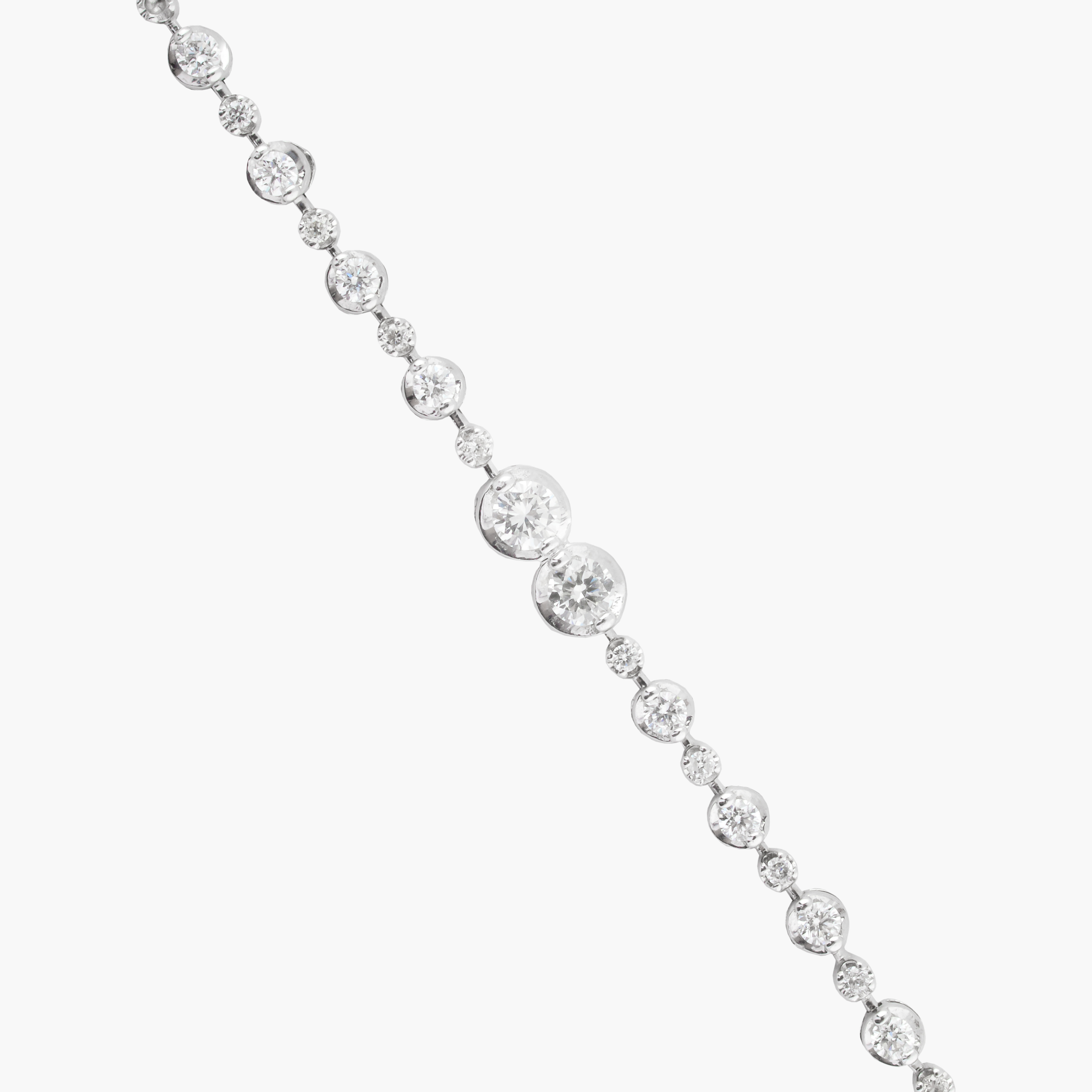 Pulsera Tenis Con Diamantes En Degrade 1