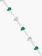 Pulsera  Diamantes-Esmeraldas Intercaladas - Miniatura 1