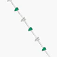 Pulsera  Diamantes-Esmeraldas Intercaladas - Miniatura 1