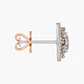 Aros Racimo  Diamantes En Oro Blanco- Rosa - Miniatura 3