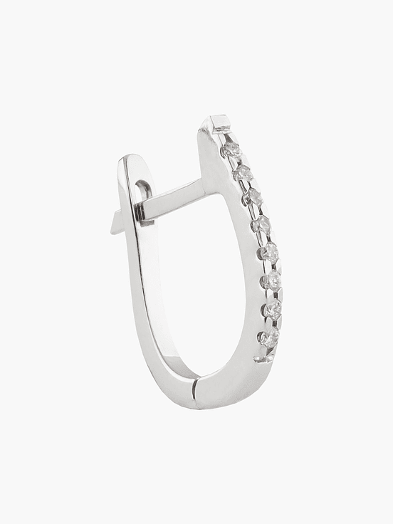 Argollas Ovalada Pettite Con Diamantes 3