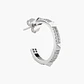 Argollas Diamante Pave Con Piramides - Miniatura 3