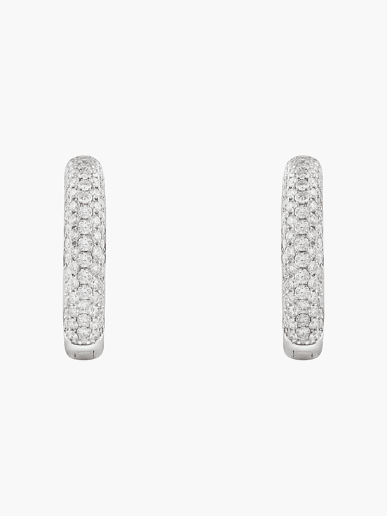 Aros Hoop En Full Diamantes 1