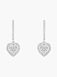 Pendientes Diamantes En Corazón - Miniatura 1