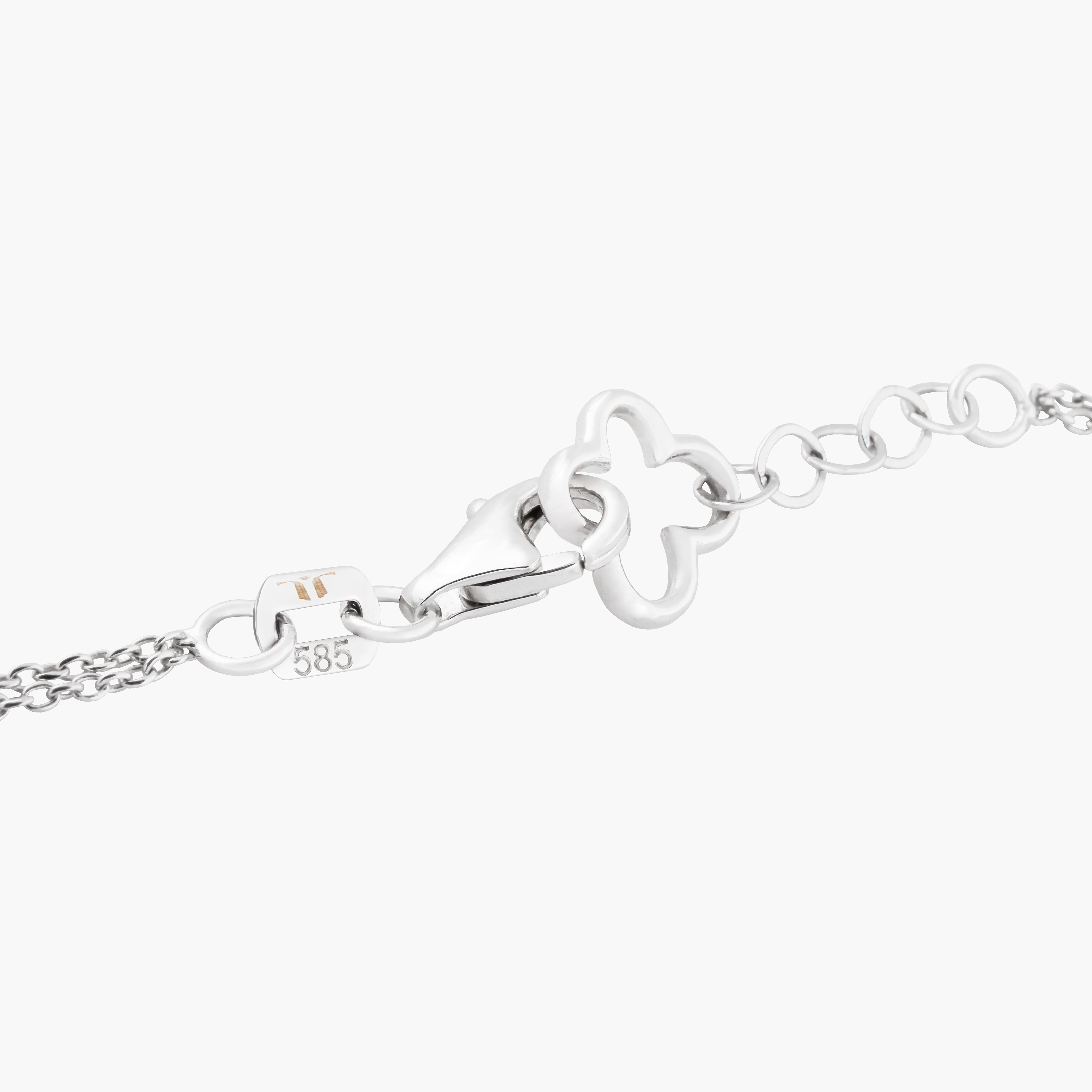 Pulsera Con Diamantes  Y Zafiro Central 3