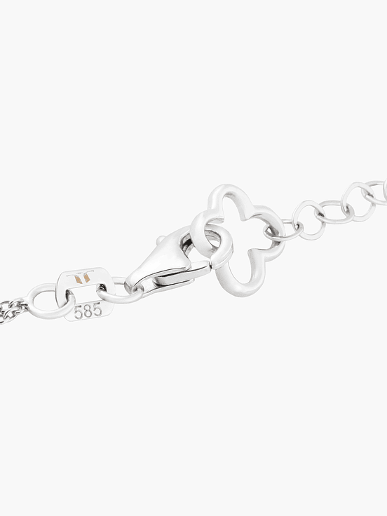 Pulsera Con Diamantes  Y Zafiro Central 3