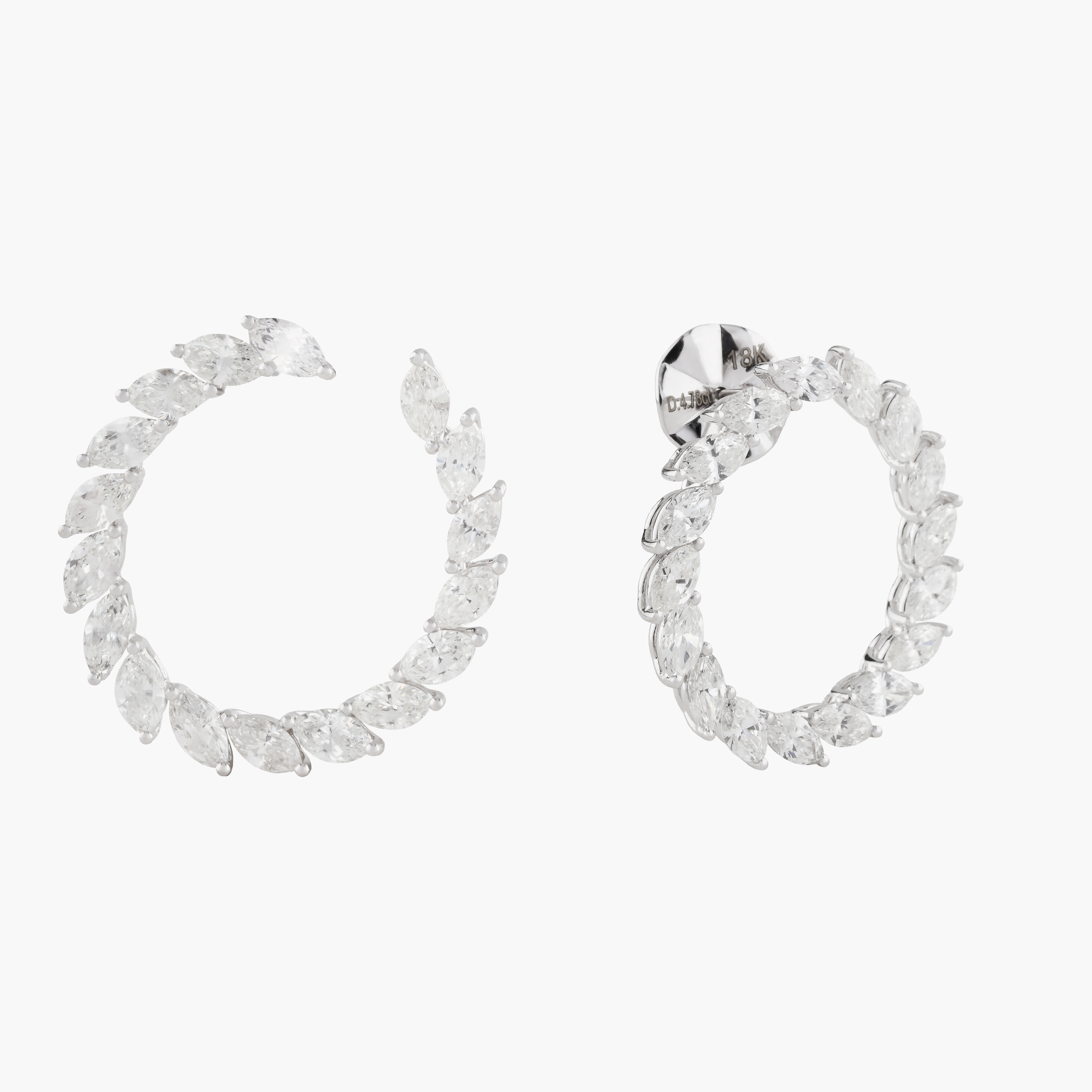 Aros Diamantes Leaf Circle 2
