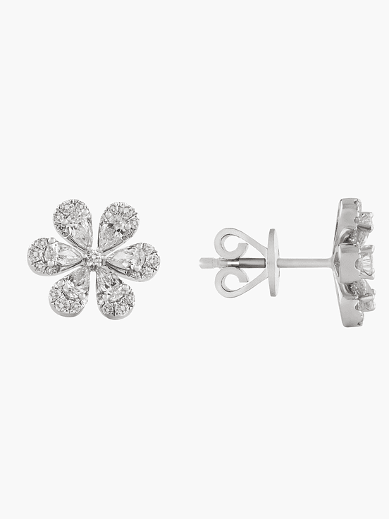 Brillo Floral Con Diamantes Pera 2