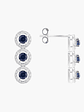 Pendientes Triologia Zafiros  Diamantes - Miniatura 2